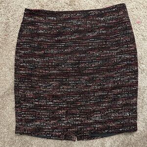 Premise Black and Red Tweed Skirt Size 12
